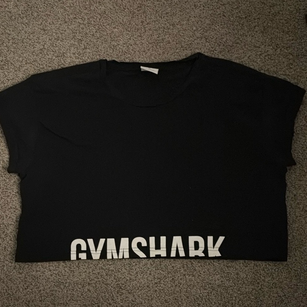 Gymshark Black Crop Top T-Shirt